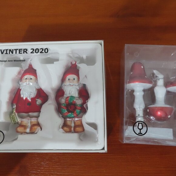 IKEA Vinter 2020 Gnome & Mushroom Christmas Ornaments - Picture 3 of 16